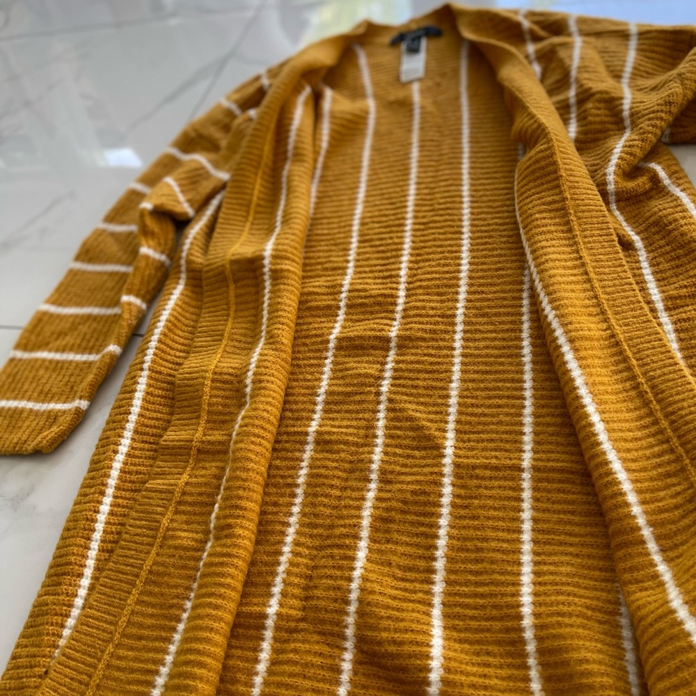 Plush Striped Cardigan